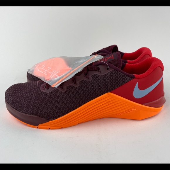 🏵NEW Nike Metcon 5 Maroon Orange🏵 - Picture 9 of 13